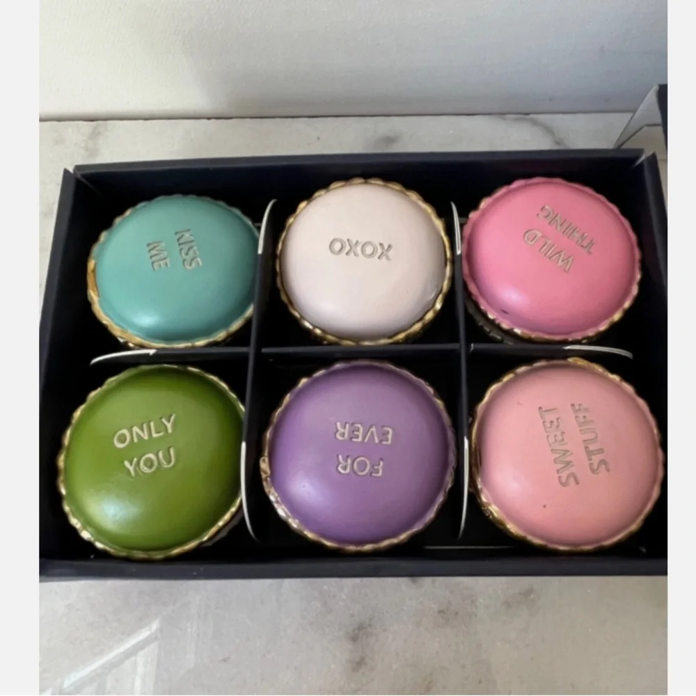 Colorful Macaron Trinket Boxes Set